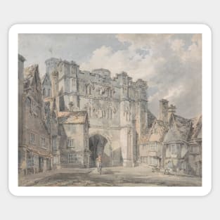 Christ Church Gate, Canterbury by J.M.W. Turner Sticker